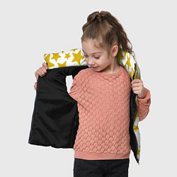 Детский жилет Жёлтые звезды, цвет: 3D-черный — фото 2