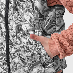 Детский жилет Текстура мятой алюминиевой фольги, цвет: 3D-светло-серый — фото 2