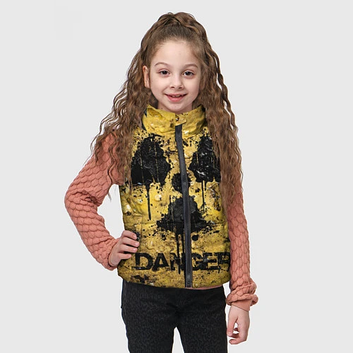 Детский жилет Danger radiation / 3D-Черный – фото 3