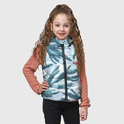 Детский жилет Ветки ёлочек - happy, цвет: 3D-светло-серый — фото 2
