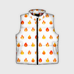 Детский жилет Мерцающие искры на светлом, цвет: 3D-красный