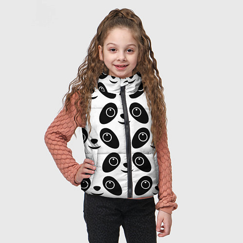 Детский жилет Panda bing dun dun / 3D-Черный – фото 3