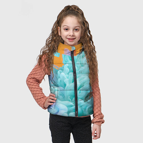 Детский жилет Красочный и разноцветный дым / 3D-Черный – фото 3