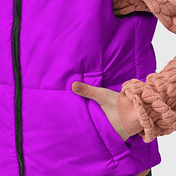 Детский жилет Неоновый розово-сиреневый текстурированный, цвет: 3D-светло-серый — фото 2