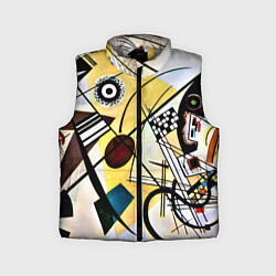 Детский жилет Поперечная линия - Василий Кандинский, цвет: 3D-светло-серый