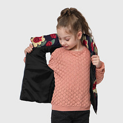 Детский жилет Эффект яркой вышивки, цвет: 3D-черный — фото 2