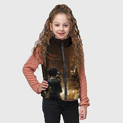 Детский жилет Уэнсдэй поджог, цвет: 3D-черный — фото 2