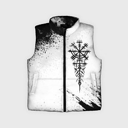 Детский жилет Дерзкий рунический компас, цвет: 3D-черный