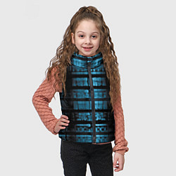 Детский жилет Голубая абстракция, цвет: 3D-черный — фото 2