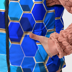 Детский жилет Абстракция неоновая, цвет: 3D-черный — фото 2