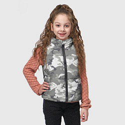 Детский жилет Снежный камуфляж, цвет: 3D-светло-серый — фото 2
