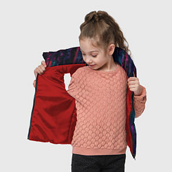 Детский жилет Неоновая стена, цвет: 3D-красный — фото 2