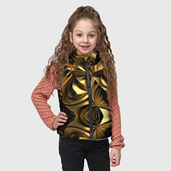 Детский жилет Золотой калейдоскоп, цвет: 3D-светло-серый — фото 2