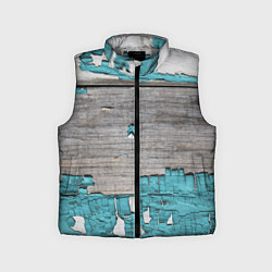 Детский жилет Текстура облупившейся краски - авангард, цвет: 3D-светло-серый