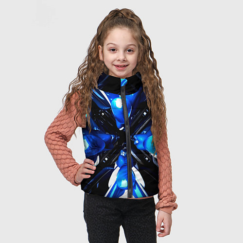 Детский жилет Digital abstract fractal / 3D-Красный – фото 3