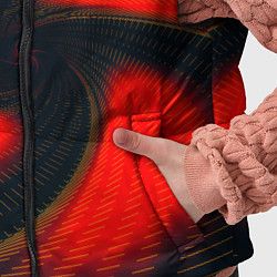 Детский жилет Закрученный вихрь - узор красный, цвет: 3D-красный — фото 2