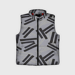 Детский жилет Абстрактный паттерн из акварельных мазков, цвет: 3D-красный