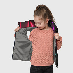 Детский жилет Объемные неоновые детали, цвет: 3D-светло-серый — фото 2