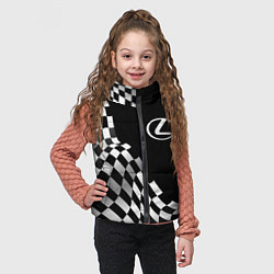 Детский жилет Lexus racing flag, цвет: 3D-черный — фото 2