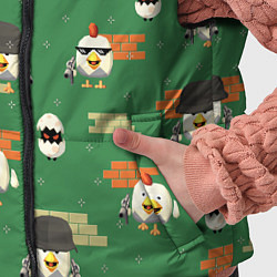 Детский жилет Chicken gun battle, цвет: 3D-светло-серый — фото 2