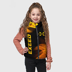 Детский жилет Exeed - gold gradient: надпись, символ, цвет: 3D-черный — фото 2