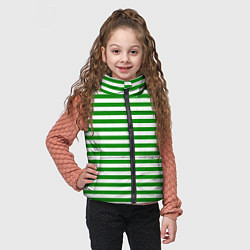 Детский жилет Тельняшка зеленая Пограничных войск, цвет: 3D-светло-серый — фото 2