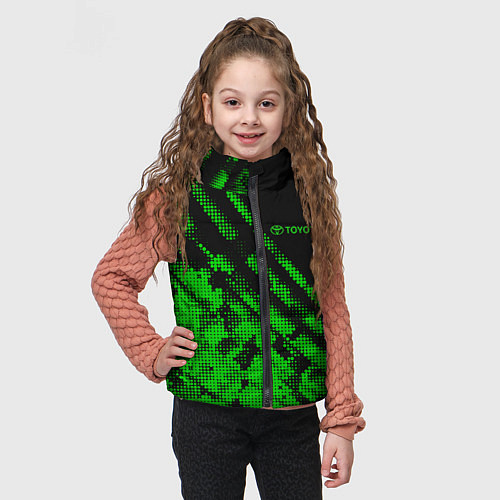 Детский жилет Toyota sign / 3D-Черный – фото 3