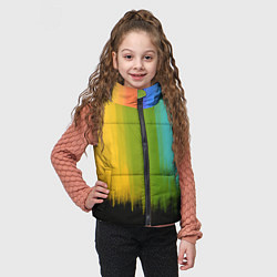 Детский жилет Летняя радуга, цвет: 3D-светло-серый — фото 2