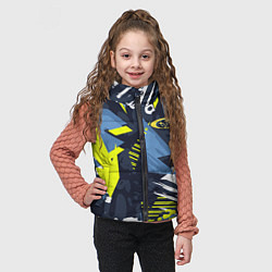 Детский жилет Subaru sign, цвет: 3D-черный — фото 2