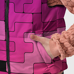 Детский жилет Фиолетовые текстуры, цвет: 3D-светло-серый — фото 2