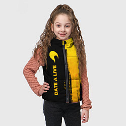Детский жилет Date A Live - gold gradient: по-вертикали, цвет: 3D-черный — фото 2