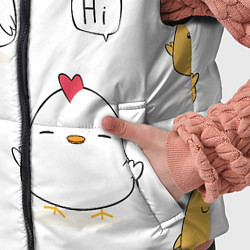 Детский жилет Привет цыпленок, цвет: 3D-светло-серый — фото 2