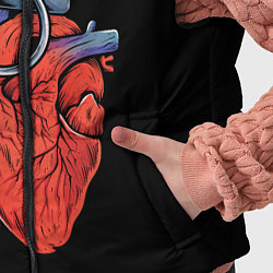 Детский жилет Сердце гараната, цвет: 3D-черный — фото 2