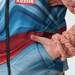 Детский жилет Флаг России абстракт, цвет: 3D-красный — фото 2
