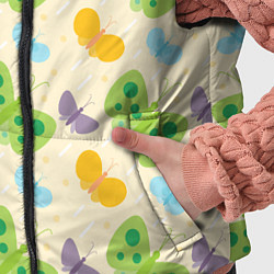Детский жилет Весенние бабочки, цвет: 3D-черный — фото 2