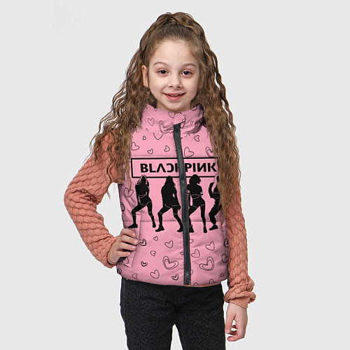 Детский жилет Blackpink силуэт / 3D-Черный – фото 3