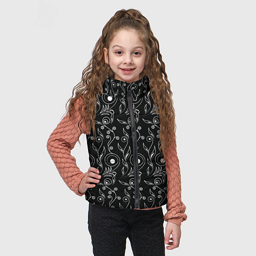 Детский жилет Black style pattern / 3D-Черный – фото 3