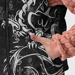 Детский жилет White dragon - grunge, цвет: 3D-светло-серый — фото 2