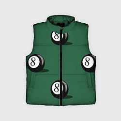 Детский жилет Крутой бильярдист, цвет: 3D-черный