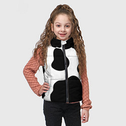 Детский жилет Принт - пятна коровы, цвет: 3D-черный — фото 2