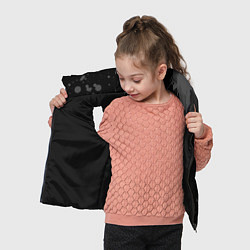 Детский жилет Death Stranding glitch на темном фоне: по-вертикал, цвет: 3D-черный — фото 2