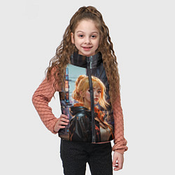 Детский жилет Боевая городская девчонка, цвет: 3D-светло-серый — фото 2