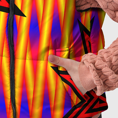 Детский жилет Ассиметричный с многолучевыми звездами / 3D-Светло-серый – фото 5