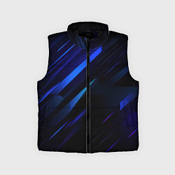 Детский жилет Blue black texture, цвет: 3D-черный