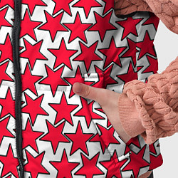 Детский жилет Ретро звёзды красные, цвет: 3D-красный — фото 2
