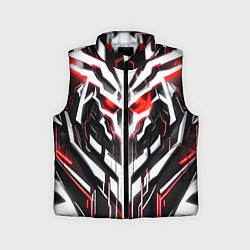 Детский жилет Киберпанк скелет красный, цвет: 3D-красный