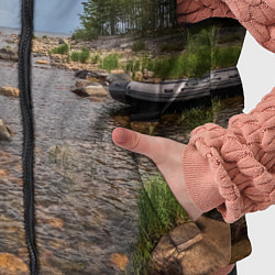 Детский жилет Лодка на Ладоге, цвет: 3D-красный — фото 2