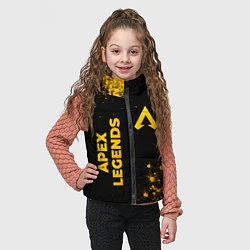 Детский жилет Apex Legends - gold gradient: надпись, символ, цвет: 3D-черный — фото 2