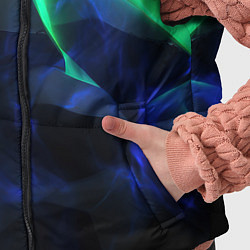 Детский жилет Неоновая лава из плит, цвет: 3D-черный — фото 2