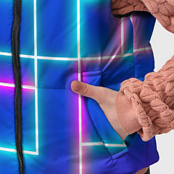 Детский жилет Неон линии, цвет: 3D-красный — фото 2